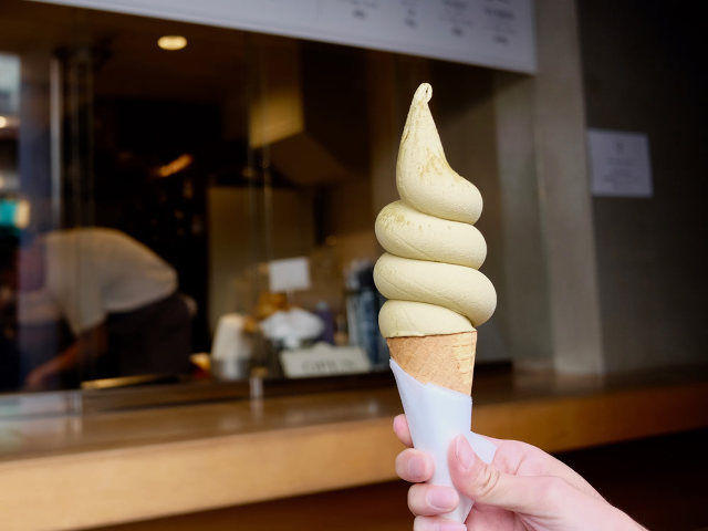 茶葉の風味をソフトクリームでも堪能！