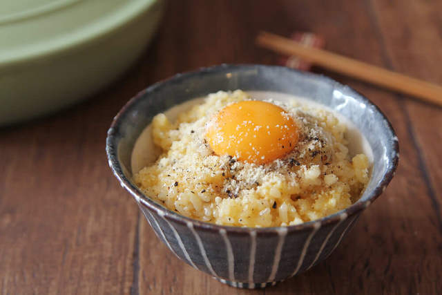 〆は「チーズリゾット風 卵かけご飯」がオススメ！ 