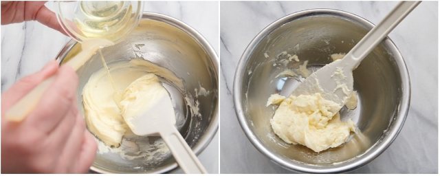 ［point1］バターを混ぜるときは、泡立てない！